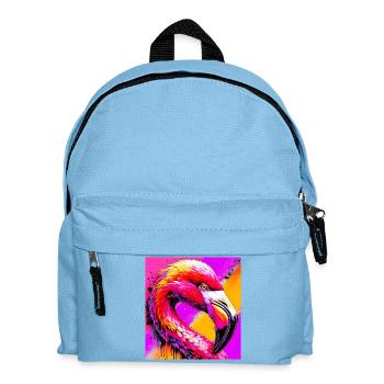 flamingo - Kids' Backpack - light blue - Front