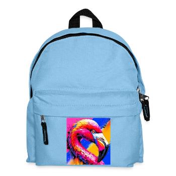 flamingo - Kids' Backpack - light blue - Front