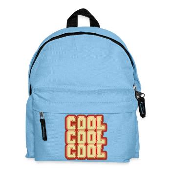 Vintage Retro Design -  COOL - Kinder Rucksack - Hellblau - Vorne