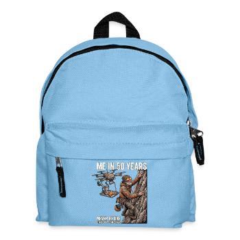 Funny climbing design - Kids' Backpack - light blue - Front