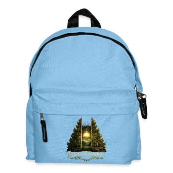 Between Two Worlds – Mystical Bali Temple Gate - Kids' Backpack - light blue - Front