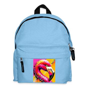 flamingo - Kids' Backpack - light blue - Front