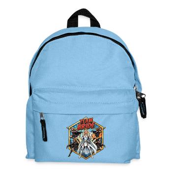 Comic de la Superhéroïne de la Mariée de l’Équipe - Sac à dos Enfant - bleu clair - Devant