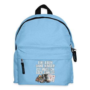 Coole Eltern - Kinder Rucksack - Hellblau - Vorne