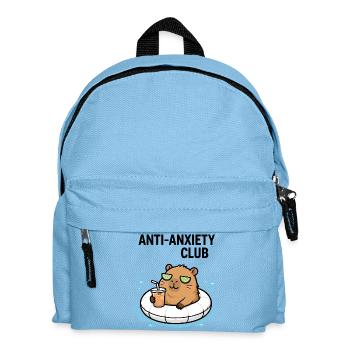 Relaxed Capybara Anti-Stress Club - Kids' Backpack - light blue - Front