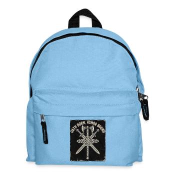 Germanic Medieval Sword Axe - Kids' Backpack - light blue - Front