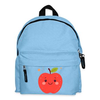 Funny Red Kawaii Apple – Cute Fruit - Kids' Backpack - light blue - Front