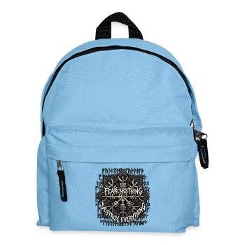 Heavy Metal Germanic Runes - Kids' Backpack - light blue - Front
