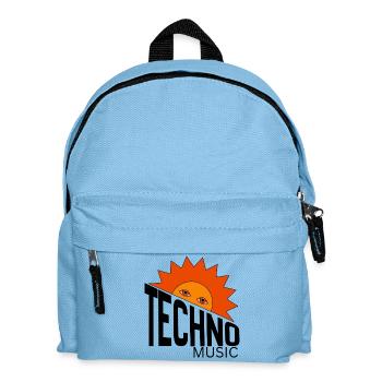 Sleepy Sun Burst with Watchful Eyes - Kids' Backpack - light blue - Front