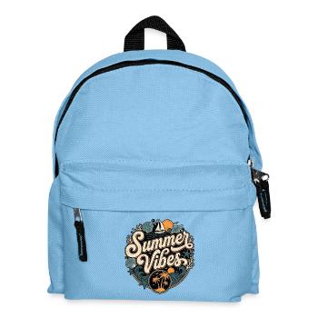 Summer Vibes Retro - Kids' Backpack - light blue - Front