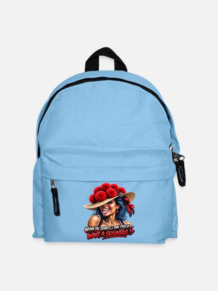 Wart a Sekündle! - Kinder Rucksack - Hellblau
