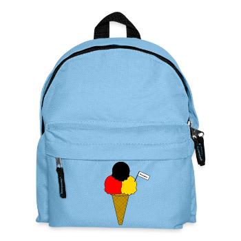 Deutschland Germany Flag Eiscreme - Kinder Rucksack - Hellblau - Vorne