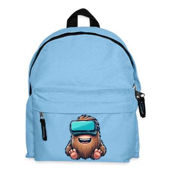 Bigfoot Sasquatch Süß Comic Cartoon VR Virtual Rea - Kinder Rucksack - Hellblau - Vorne