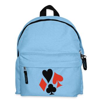 poker signs - Kinder Rucksack - Hellblau - Vorne
