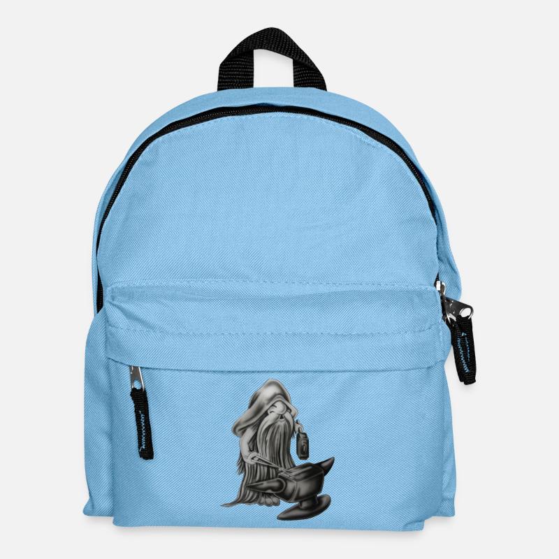 Blacksmith gnom - Kinder Rucksack - Hellblau