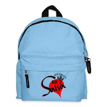 Salsa sur 2 - New York City blk rouge - Danse Shirts - Sac à dos Enfant - bleu clair - Devant