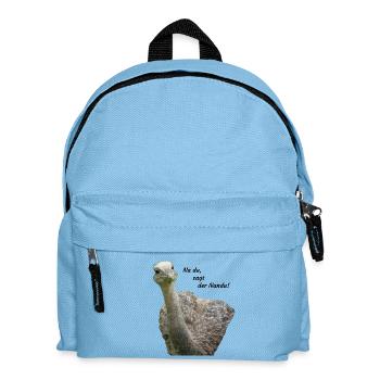 greater rhea - Kids' Backpack - light blue - Front