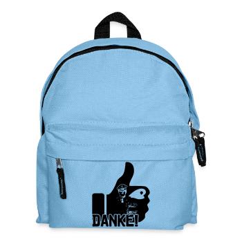 Danke Polizei Polizist Polizisten Spruch Geschenk - Kinder Rucksack - Hellblau - Vorne
