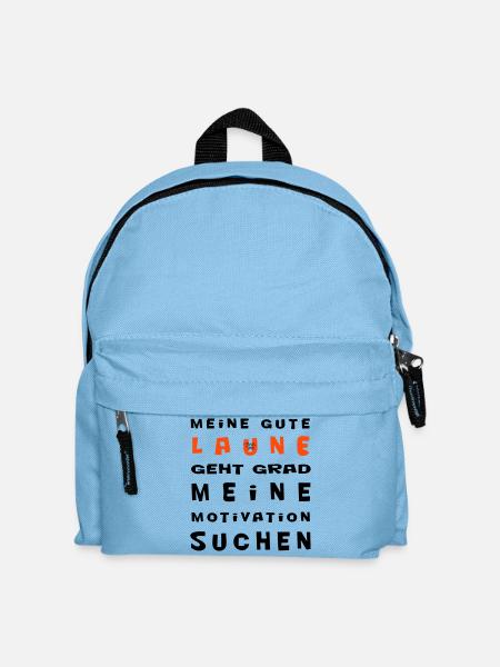 Meine gute Laune - Kinder Rucksack - Hellblau