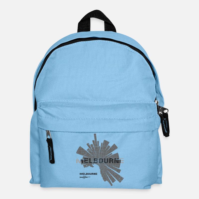 Melbourne Karte - Kinder Rucksack - Hellblau
