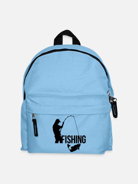 Fischerei - Kinder Rucksack - Hellblau