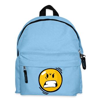 Smiley Anger - Kids' Backpack - light blue - Front