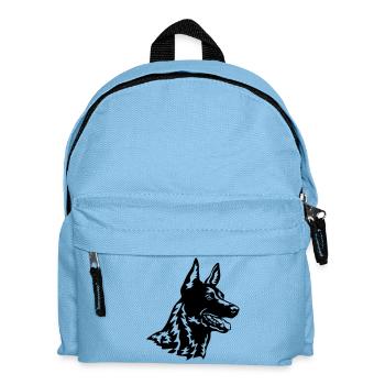 Hollandse Herder Kopf - Kinder Rucksack - Hellblau - Vorne