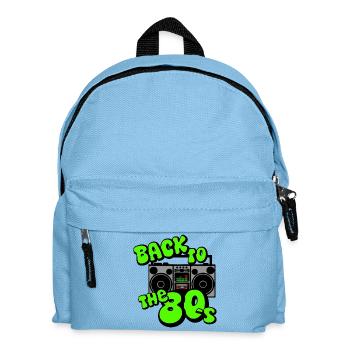 Back to the 80s Boombox Neon - Kids' Backpack - light blue - Front