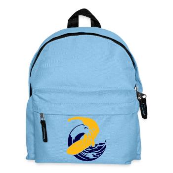 Planche de surf | Surfeur | Surfer - Sac à dos Enfant - bleu clair - Devant