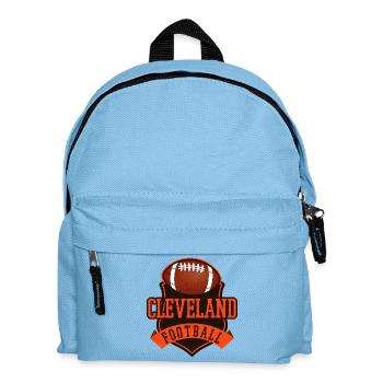 Cleveland Football Badge Vintage - Kids' Backpack - light blue - Front