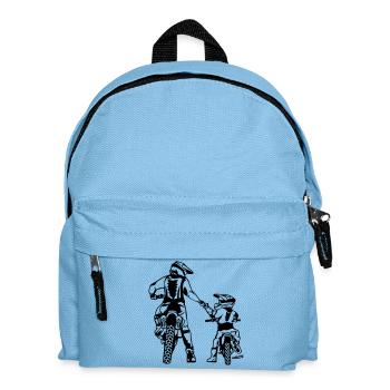 Motocross Father and Son - Kids' Backpack - light blue - Front