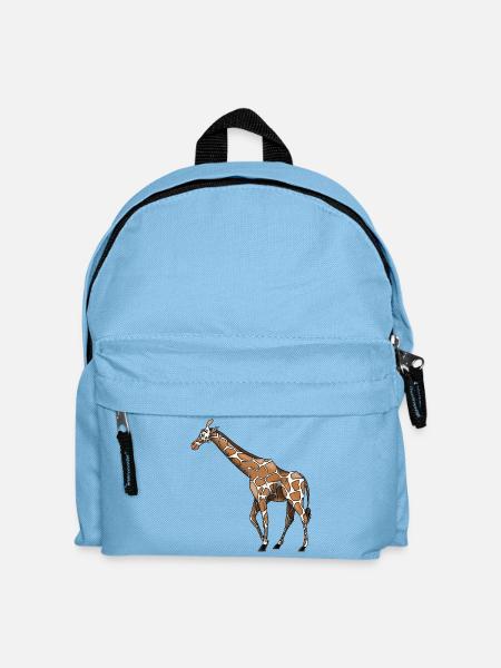 Giraffe - Kinder Rucksack - Hellblau