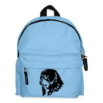 Tête de chien tibétain - Sac à dos Enfant - bleu clair - Devant
