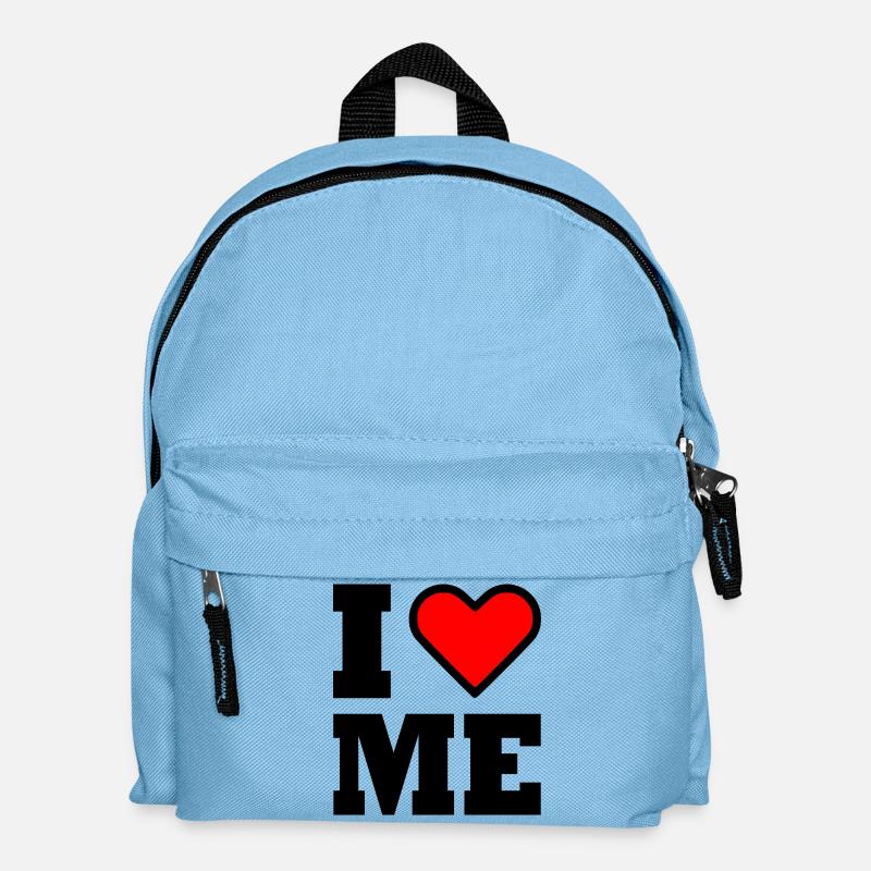 I love me - Kinder Rucksack - Hellblau