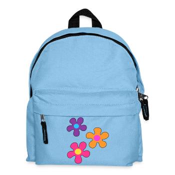 Hippie flowers - Kids' Backpack - light blue - Front