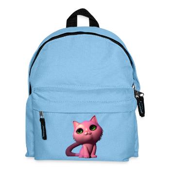 Pink cat free - Kids' Backpack - light blue - Front