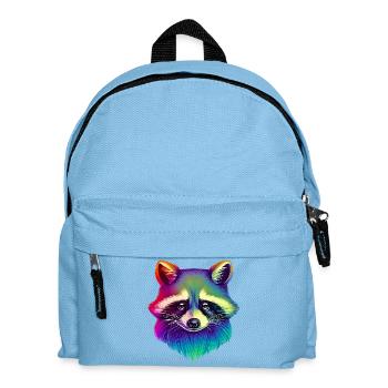 Raccoon - Kids' Backpack - light blue - Front