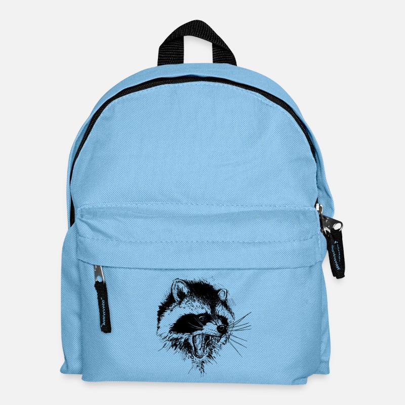 Raccoon - Kids' Backpack - light blue