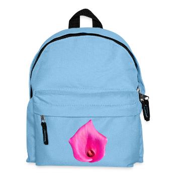 Pink Calla Blossom - Kids' Backpack - light blue - Front