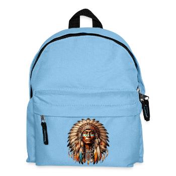 American Indian American Red Skin - Kids' Backpack - light blue - Front