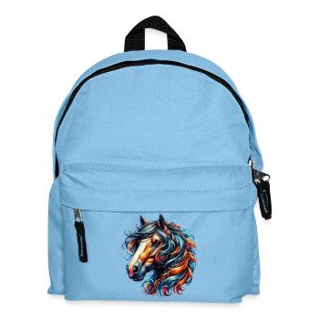 Pferd - Kinder Rucksack - Hellblau - Vorne