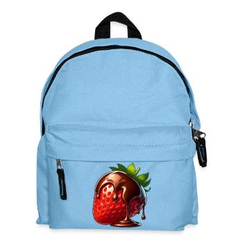 Strawberry Chocolate Melt Candy Dessert - Kids' Backpack - light blue - Front