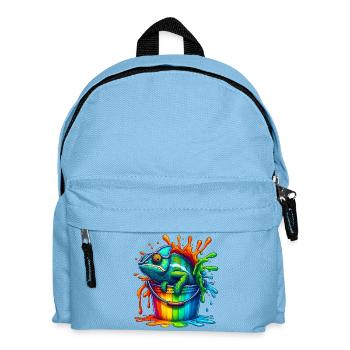 Chameleon - Kids' Backpack - light blue - Front