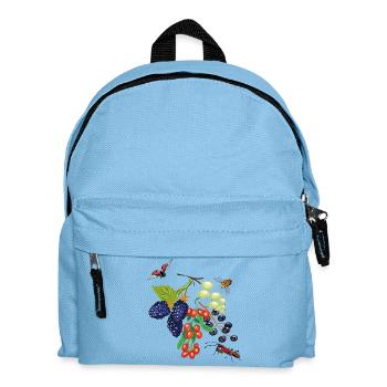 Obst mit Insekten - Kinder Rucksack - Hellblau - Vorne