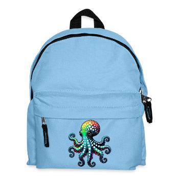 Octopus - Kids' Backpack - light blue - Front