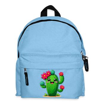 Cactus - Kids' Backpack - light blue - Front
