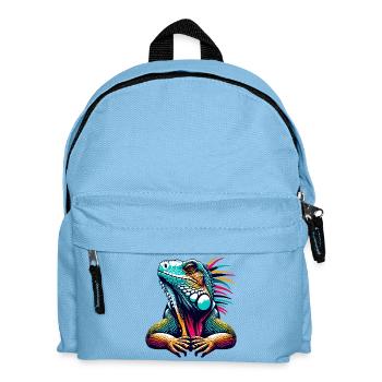 Iguana - Kids' Backpack - light blue - Front