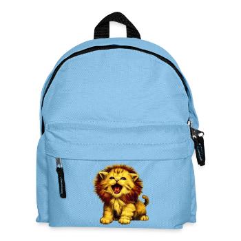 Chat Lion - Sac à dos Enfant - bleu clair - Devant