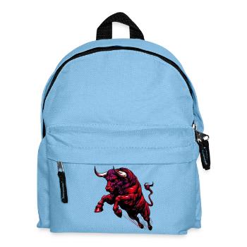 Stier - Kinder Rucksack - Hellblau - Vorne