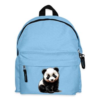 Panda - Kinder Rucksack - Hellblau - Vorne